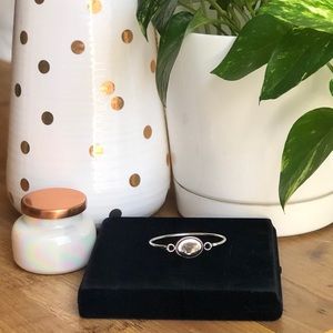 Oval Hinged Silver Cuff Bracelet (Monogrammable!)